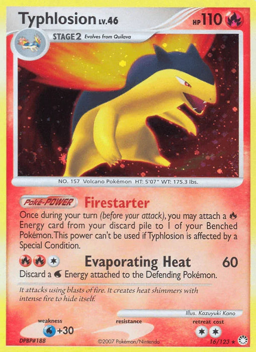 Typhlosion (16/123) [Diamond & Pearl: Mysterious Treasures] - for just $12.85! 