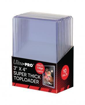 3" x 4" Clear Thick 130PT Toploaders (10ct) - for just $5! 