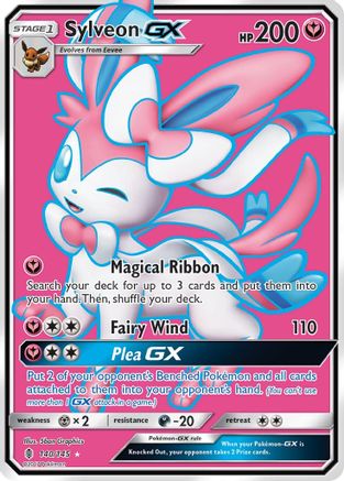 Sylveon GX (Full Art) 140/145 - SM  Guardians Rising Holofoil - for just $16.55! 