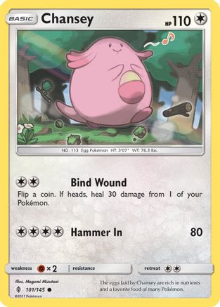 Chansey 101/145 - SM  Guardians Rising - for just $0.10! 