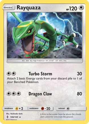 Rayquaza 106/145 - SM  Guardians Rising - for just $0.35! 