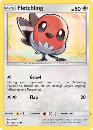 Fletchling 109/145 - SM  Guardians Rising Reverse Holofoil - for just $0.13! 