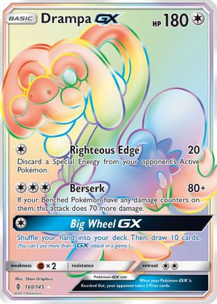 Drampa GX (Secret) 160/145 - SM  Guardians Rising Holofoil - for just $4.74! 