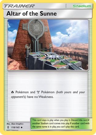 Altar of the Sunne 118/145 - SM  Guardians Rising - for just $0.05! 