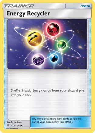 Energy Recycler 123/145 - SM  Guardians Rising Reverse Holofoil - for just $0.20! 