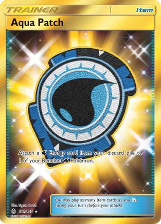 Aqua Patch (Secret) 161/145 - SM  Guardians Rising Holofoil - for just $3.72! 