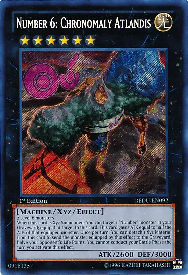 Number 6: Chronomaly Atlandis [REDU-EN092] Secret Rare - for just $6! 