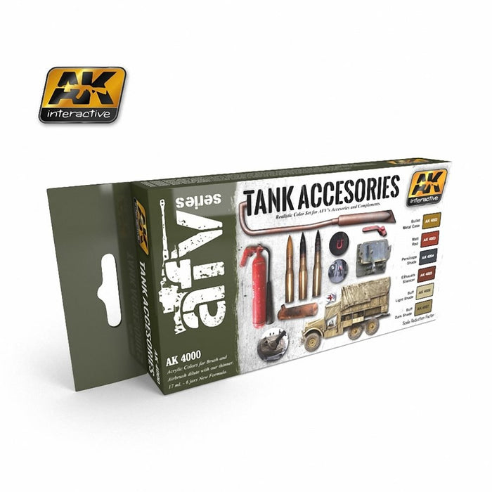 AK Interactive: Tank Accessories Colors Set - for just $18.99! 