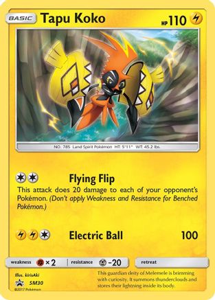 Tapu Koko SM30/248 - SM Promos Holofoil - for just $0.30! 