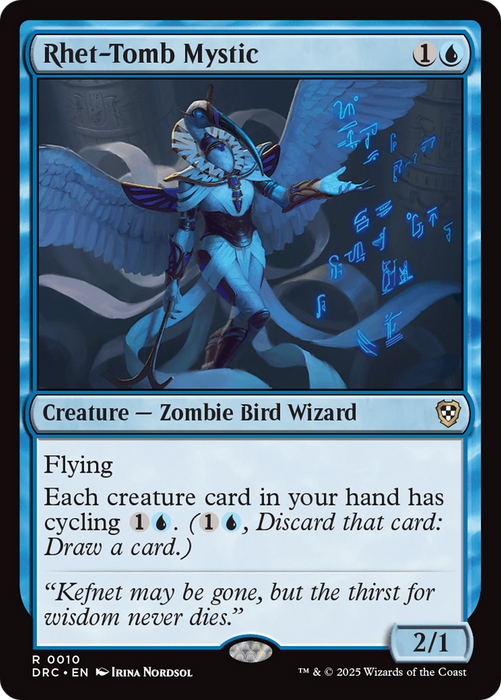 Rhet-Tomb Mystic (DRC-010) - Commander: Aetherdrift - for just $0.09! 