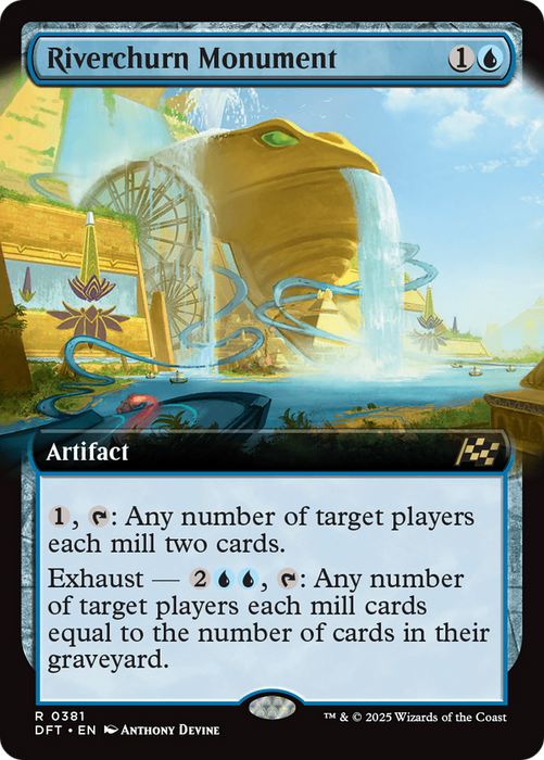 Riverchurn Monument (DFT-381) - Aetherdrift: (Extended Art) Foil - for just $0.85! 