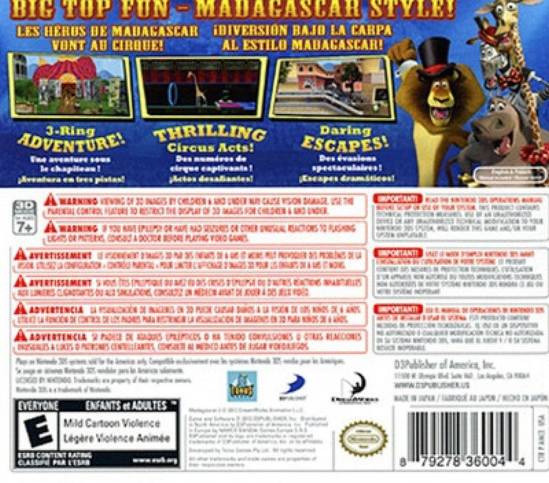 Madagascar 3 – Nintendo 3DS (3DS) - for just $0! 