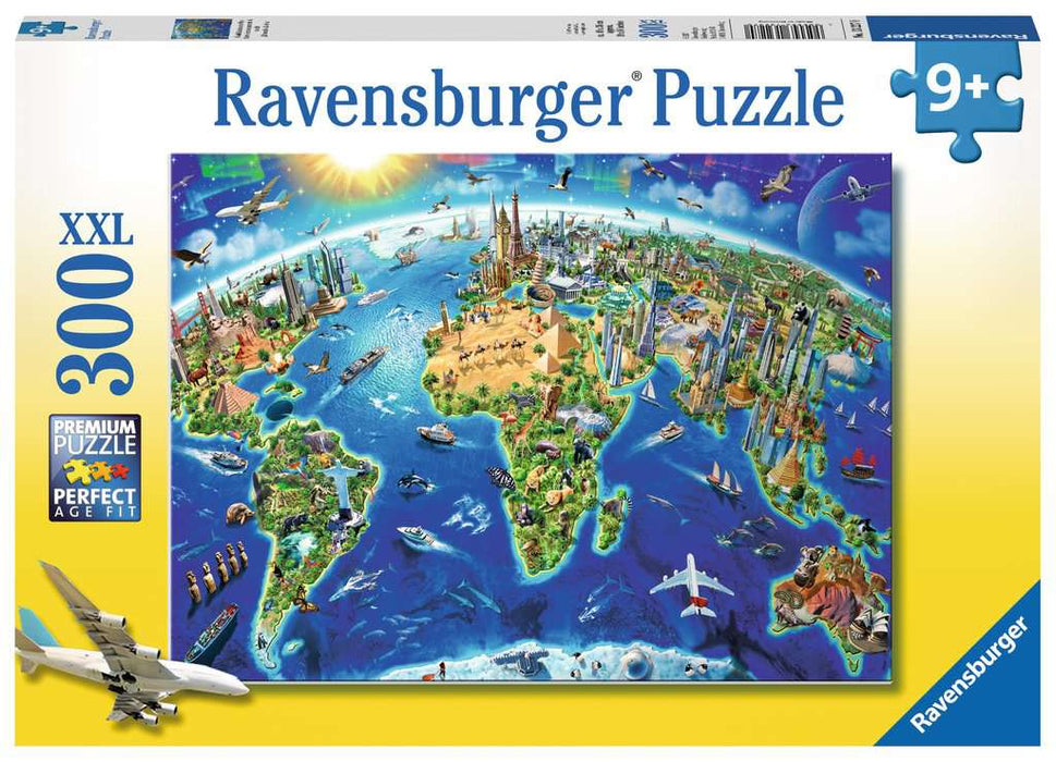 Puzzle: World Landmarks Map - for just $18! 