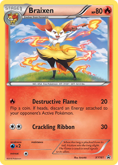 Braixen (XY161) [XY: Black Star Promos] - for just $0.35! 