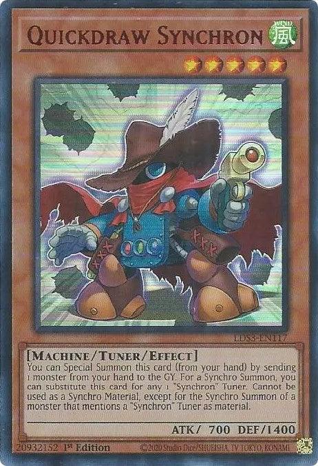 Quickdraw Synchron (Red) [LDS3-EN117] Ultra Rare - for just $0.15! 
