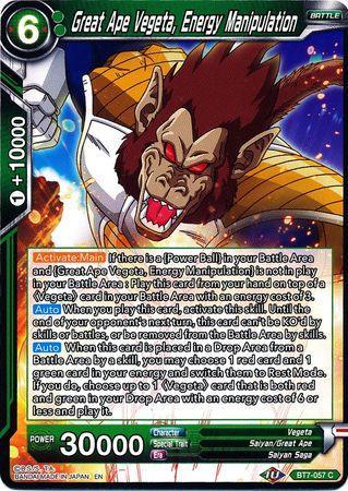 Great Ape Vegeta, Energy Manipulation (BT7-057) [Assault of the Saiyans] - for just $0.10! 