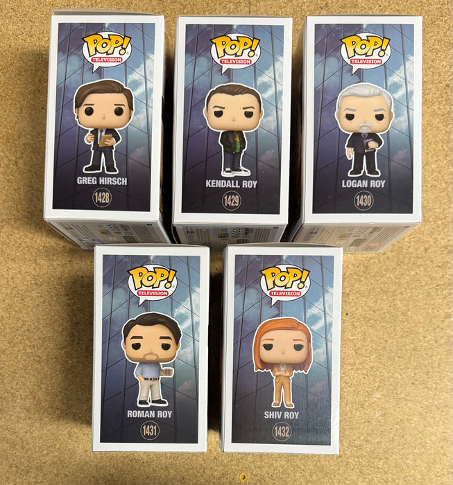 Funko Pop! Television Roman Logan Shiv Kendall & Greg Hirsch Succession Set Of 5 - for just $50! 