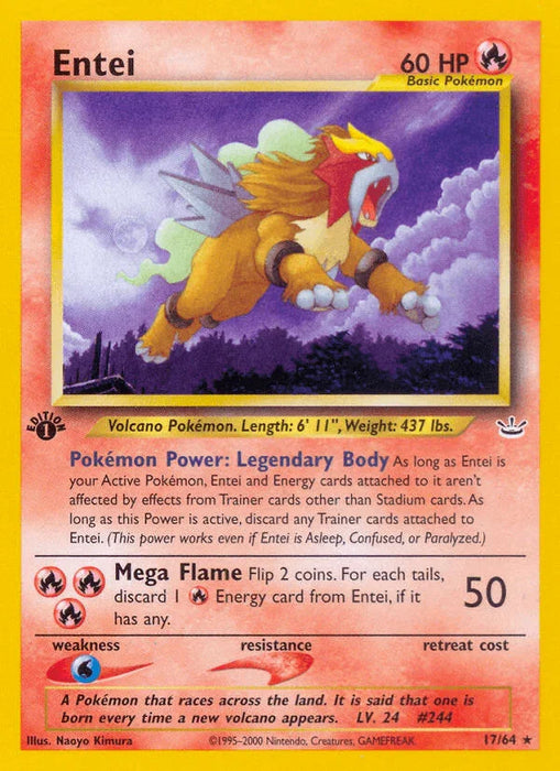 Entei (17/64) [Neo Revelation 1st Edition] - for just $12.55! 