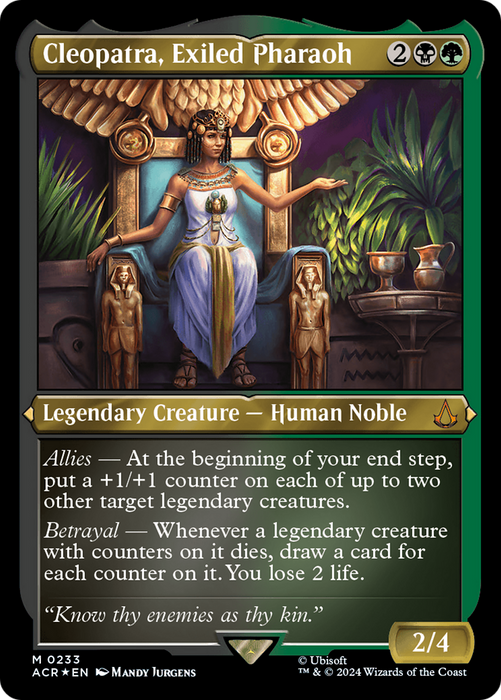 Cleopatra, Exiled Pharaoh (Foil Etched) [Assassin's Creed] - for just $3.40! 