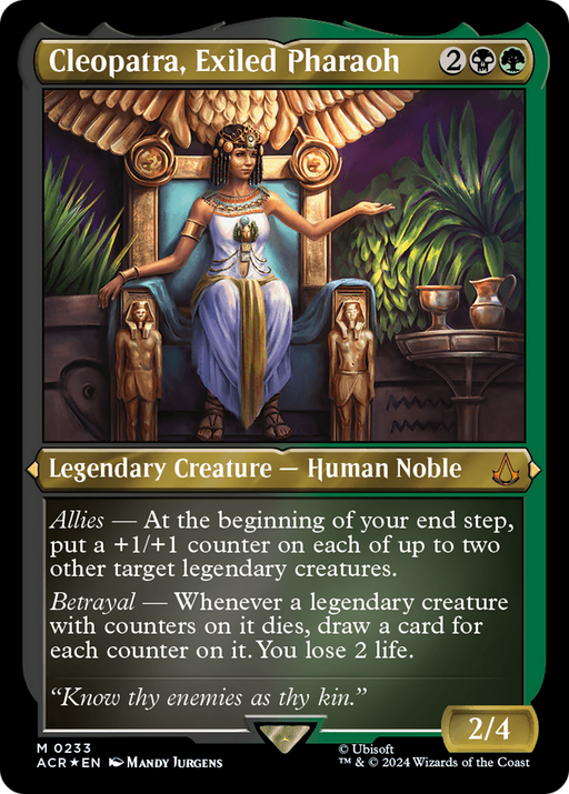 Cleopatra, Exiled Pharaoh (Foil Etched) [Assassin's Creed] - for just $3.40! 