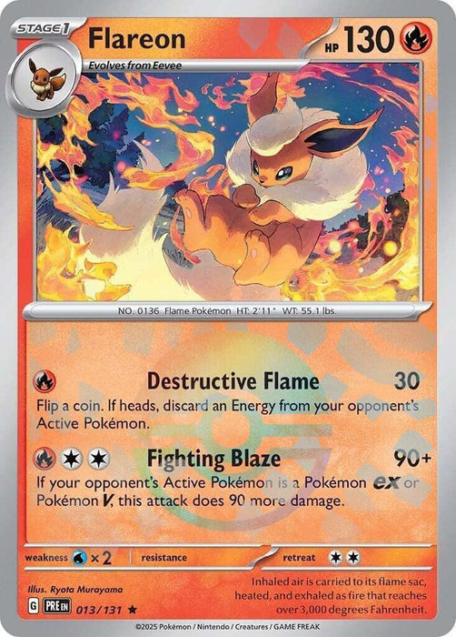 Flareon (013/131) (Poke Ball Pattern) [Scarlet & Violet: Prismatic Evolutions] - for just $0.60! 