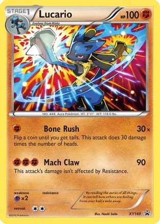 Lucario XY140/211 - XY Promos Holofoil - for just $0.80! 