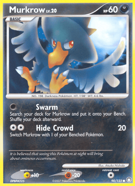 Murkrow (90/123) [Diamond & Pearl: Mysterious Treasures] - for just $0.15! 