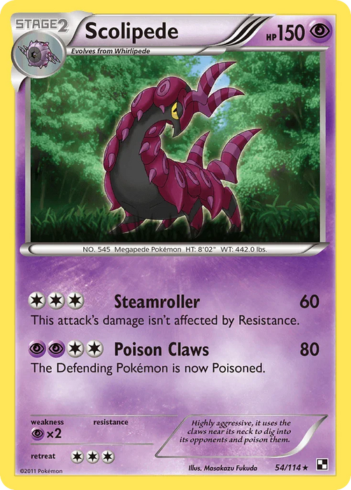 Scolipede (54/114) [Black & White: Base Set] - for just $0.25! 