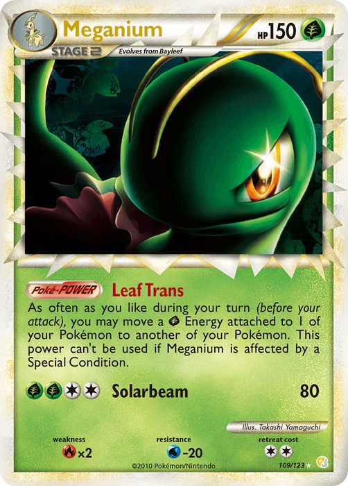 Meganium (109/123) [HeartGold & SoulSilver: Base Set] - for just $19.80! 