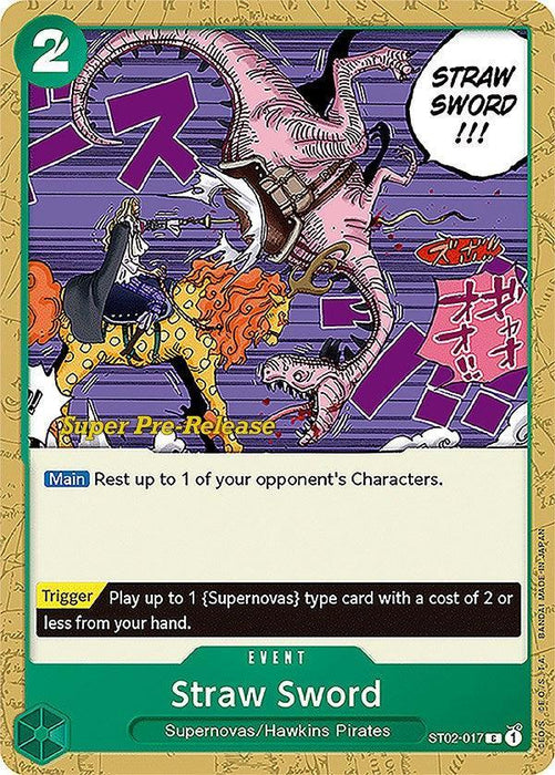 Straw Sword [Super Pre-Release Starter Deck: Worst Generation] - for just $0.55! 