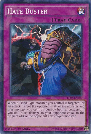 Hate Buster [BP03-EN205] Shatterfoil Rare - for just $0.20! 
