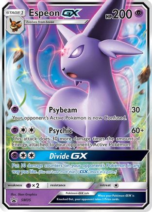 Espeon GX SM35/248 - SM Promos Holofoil - for just $6.74! 