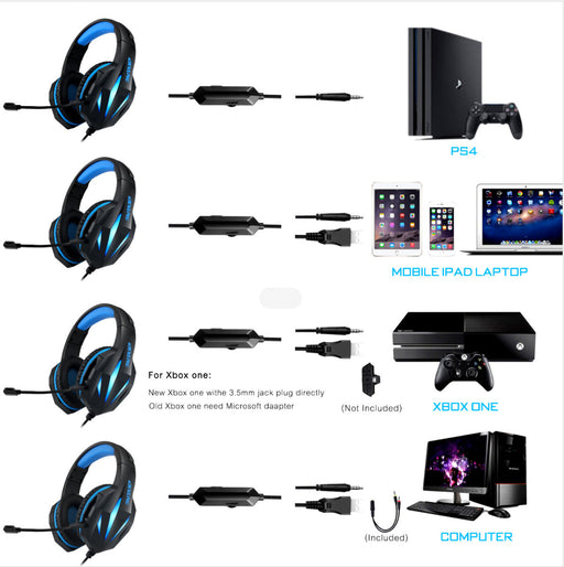 Headset Gaming Headset With Luminous Wired Gaming Headset - for just $109.36! 