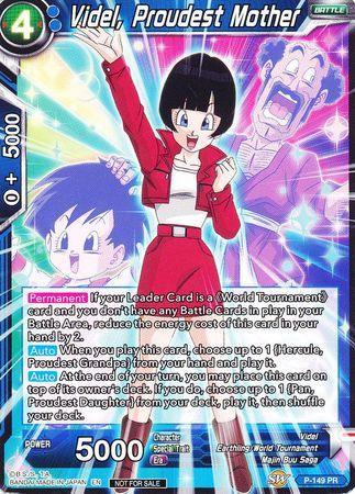 Videl, Proudest Mother (Power Booster: World Martial Arts Tournament) (P-149) [Promotion Cards] - for just $0.15! 