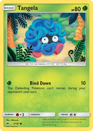 Tangela 007/147 - SM  Burning Shadows - for just $0.05! 