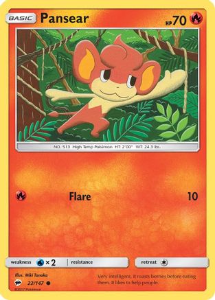 Pansear 022/147 - SM  Burning Shadows - for just $0.03! 