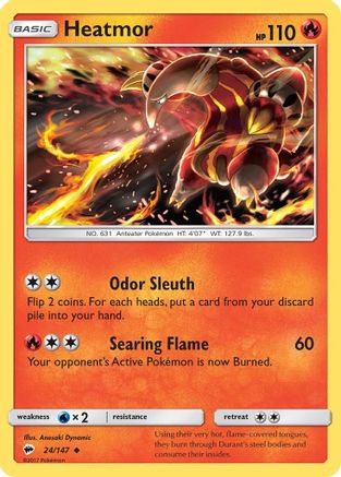 Heatmor 024/147 - SM  Burning Shadows - for just $0.05! 