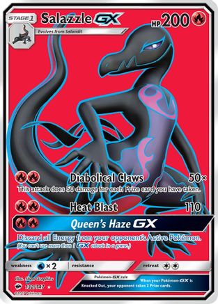 Salazzle GX (Full Art) 132/147 - SM  Burning Shadows Holofoil - for just $2.54! 
