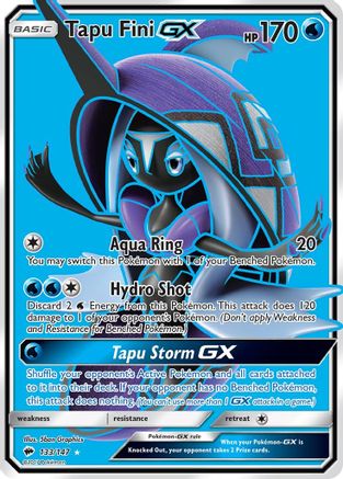 Tapu Fini GX (Full Art) 133/147 - SM  Burning Shadows Holofoil - for just $2.54! 
