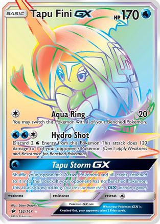 Tapu Fini GX (Secret) 152/147 - SM  Burning Shadows Holofoil - for just $5.22! 