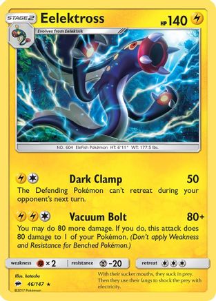 Eelektross 046/147 - SM  Burning Shadows - for just $0.05! 