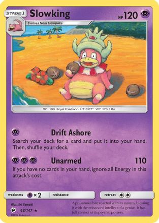 Slowking 048/147 - SM  Burning Shadows - for just $0.20! 