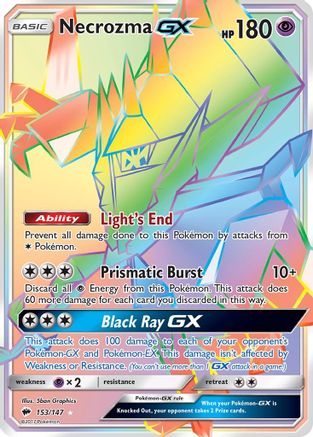 Necrozma GX (Secret) 153/147 - SM  Burning Shadows Holofoil - for just $5! 