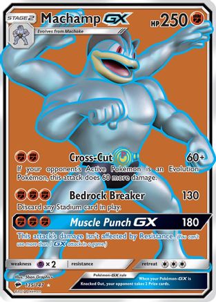 Machamp GX (Full Art) 135/147 - SM  Burning Shadows Holofoil - for just $2.18! 
