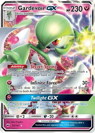 Gardevoir GX 093/147 - SM  Burning Shadows Holofoil - for just $2.85! 