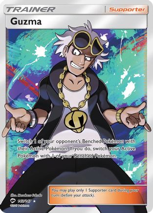 Guzma (Full Art) 143/147 - SM  Burning Shadows Holofoil - for just $11.09! 