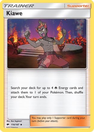 Kiawe 116/147 - SM  Burning Shadows Reverse Holofoil - for just $0.18! 