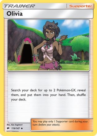Olivia 119/147 - SM  Burning Shadows - for just $0.05! 