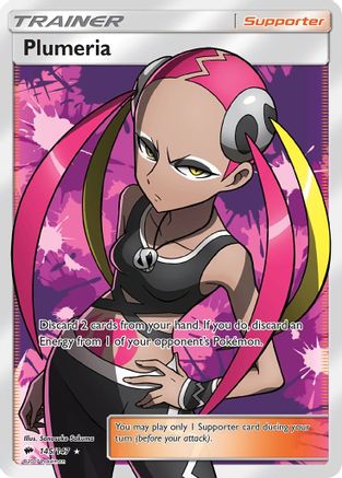 Plumeria (Full Art) 145/147 - SM  Burning Shadows Holofoil - for just $3.75! 