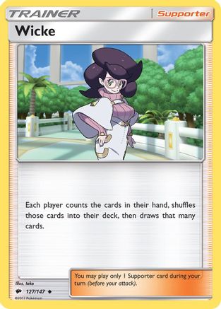 Wicke 127/147 - SM  Burning Shadows Reverse Holofoil - for just $0.13! 